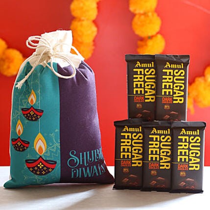 Sugar Free Chocolates in Diwali Bag