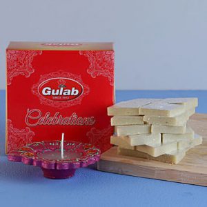 Diwali Celebration with Kaju Katli