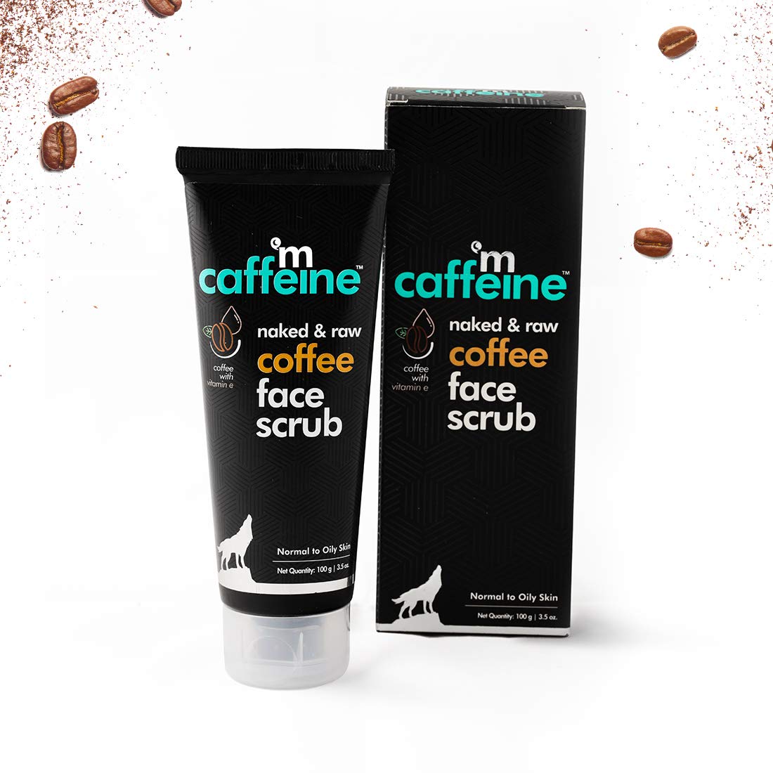 mCaffeine Naked & Raw Coffee Face Scrub - LoveLocal